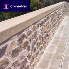 Stone wall coping for garden enclosures