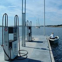 Marina floating fuel dock FUEL STATION