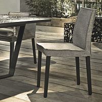 Design chair KEY CAYoutdoorfabricpainted steel base