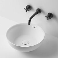 Countertop washbasin OVOmarblenatural stonewithout hole