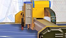 Rotary blade cutting machine Elektron Mono LCfor industrial applicationsautomatichigh-precision