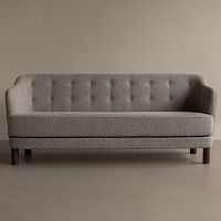 Contemporary sofa CONSTANCEfabricgraybrown