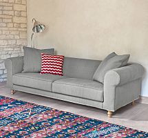 Traditional sofa KNOLElinengray3-seater