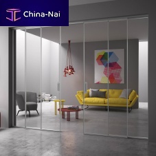 Interior door RI-TRAITwoodenanodized aluminumsliding