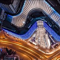 Texlon® ETFE roof system THE ASSIMA MALL KUWAITcurvedmetal profilecommercial