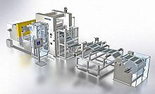 Lithium-ion battery film calendering line