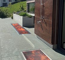 Flat roof skylight GLASSFLOORfor floorfire-ratedglass