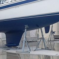 Motor boat cradle CIF Ton.7 o Ton.10 o Ton.15 h. 8/12for sailboatsfixed-tilt