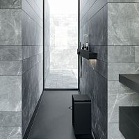 Rectangular shower base Mediumabove floorrecessedCorian®
