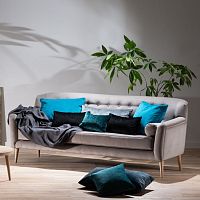 Contemporary sofa AUDREYfabricgray2-person