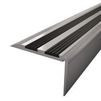 Aluminum edge trim NDM 320for stepLblack
