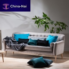 Contemporary sofa AUDREYfabricgray2-person