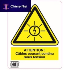 Security tag AT-7011adhesivePVCfor direct voltage electrical networks