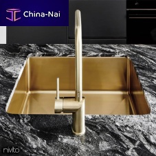 Single-bowl kitchen sink CU-500without drainboardbrushed stainless steelovermount