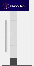Entry door E-DESIGN 265ALaluminumswingsemi-glazed