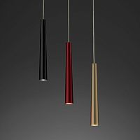 Pendant lamp FLUTEaluminumPMMAcontemporary