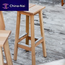 Outdoor bar stool CHALENOcontemporarywoodenwooden base