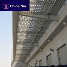 Aluminum solar shading Q-SL125for facadeverticalhorizontal