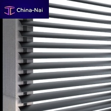 Aluminum solar shading SUNBREAKER CLIPfor facadevertical