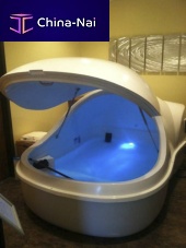 Isolation tank with chromotherapy lamps Commercial with sonotherapy speakers
