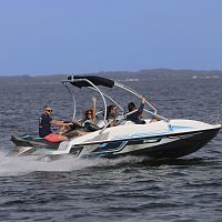 Jet-ski propelled runabout WAVE BOAT 525bowriderskiwakeboard