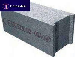 Solid concrete block for load-bearing walls