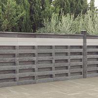 Fence with panels LO Seriesgardenconcretetraditional