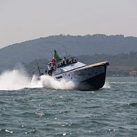 Inboard center console boat LAP-1twin-engineplaning hullaluminum