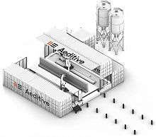 Robotic 3D printer Aeditorfor concreteconstructionmaterial jetting
