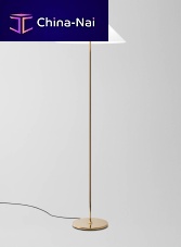 Floor-standing lamp PAMELAbrasssteelPMMA