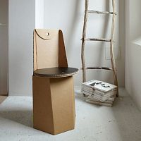 Contemporary chair PIEGAindoorcardboardfolding