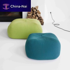 Contemporary pouf BONNETwoolMerino woolround