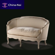 Louis XV style sofa L15 T C2fabricbeigewooden