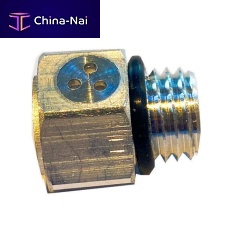 Vent plug MIV-12MAS-2DH-SV-Lhexagonalthreadedpainted aluminum