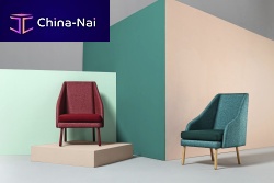 Contemporary armchair MAMUTfabricwooden