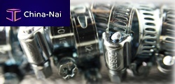 Steel hose clamp screwperforated band