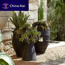 Made of composite concrete planter CHICAGOconicalcustomcontemporary