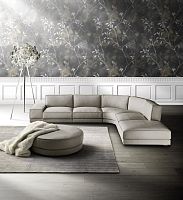 Corner sofa LOGANsemicircularcontemporaryleather