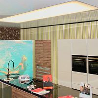 Textile glass roof