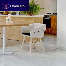 Contemporary dining chair COLLARindoorfabricmetal