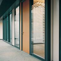 Removable partition P450woodenglazedcommercial