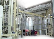 Continuous dryer for the food industry
