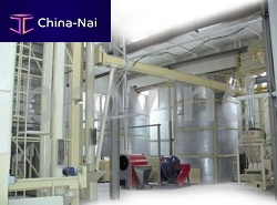 Continuous dryer for the food industry