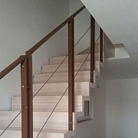 Stainless steel railing R7cableindoorfor stair