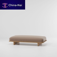 Contemporary bench MESHteakfabricaluminum
