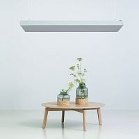 Stone wool suspended ceiling DEZIBELfabricMDFpanel