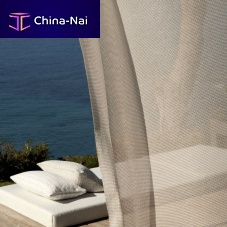 Plain sheer curtain fabric ANDIAPESfor outdoor usefire-retardant