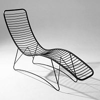 Contemporary chaise longue CURVEsteelstainless steelpatio