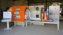 Shuttle roto-molding machine LRMfor laboratory