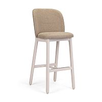 Contemporary bar chair ARCOindoorfabricwooden base
